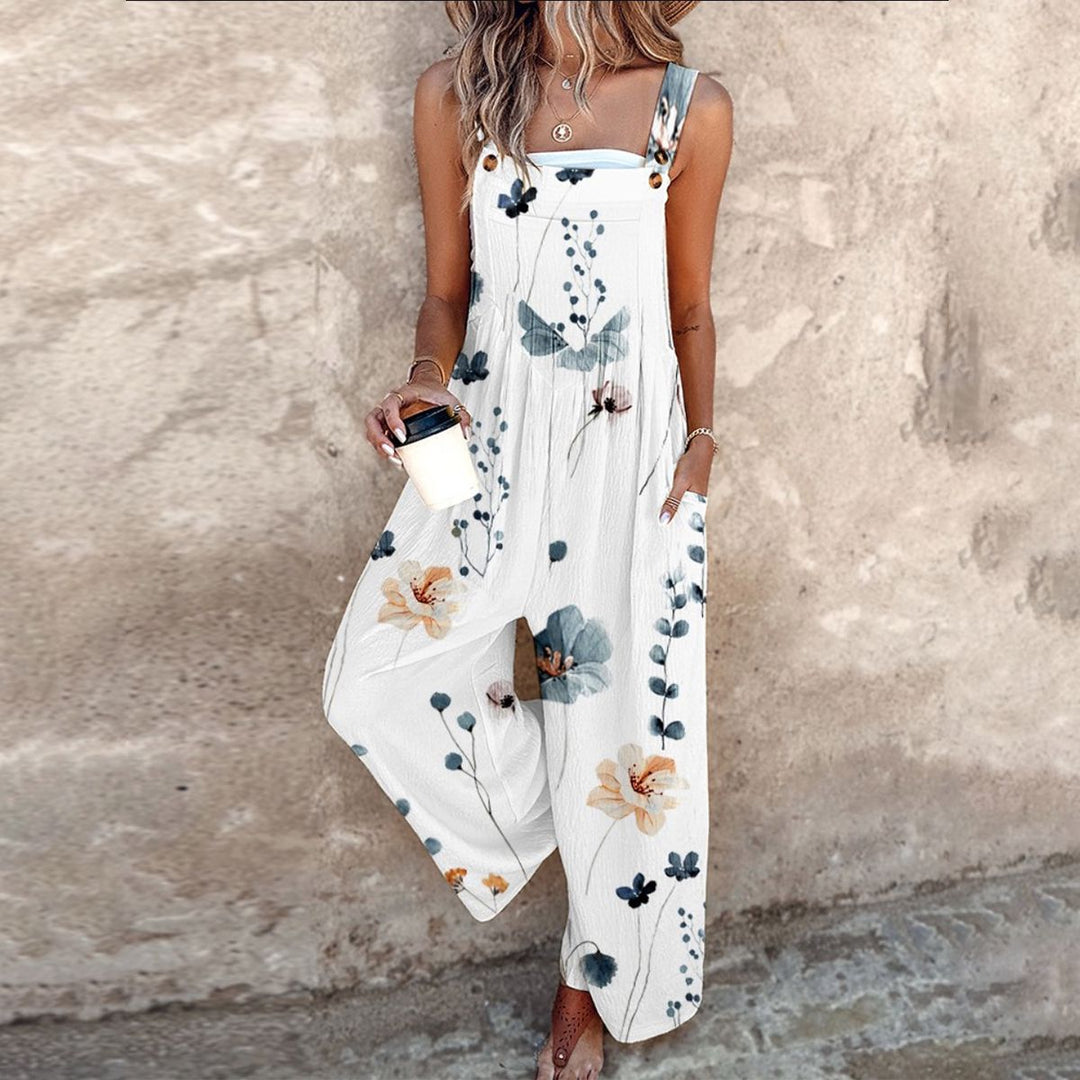 Fiona Floral | Dungarees
