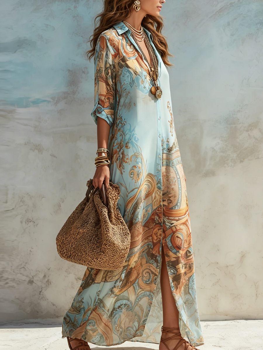 Baroque™️ | Elegant flowing summer dress