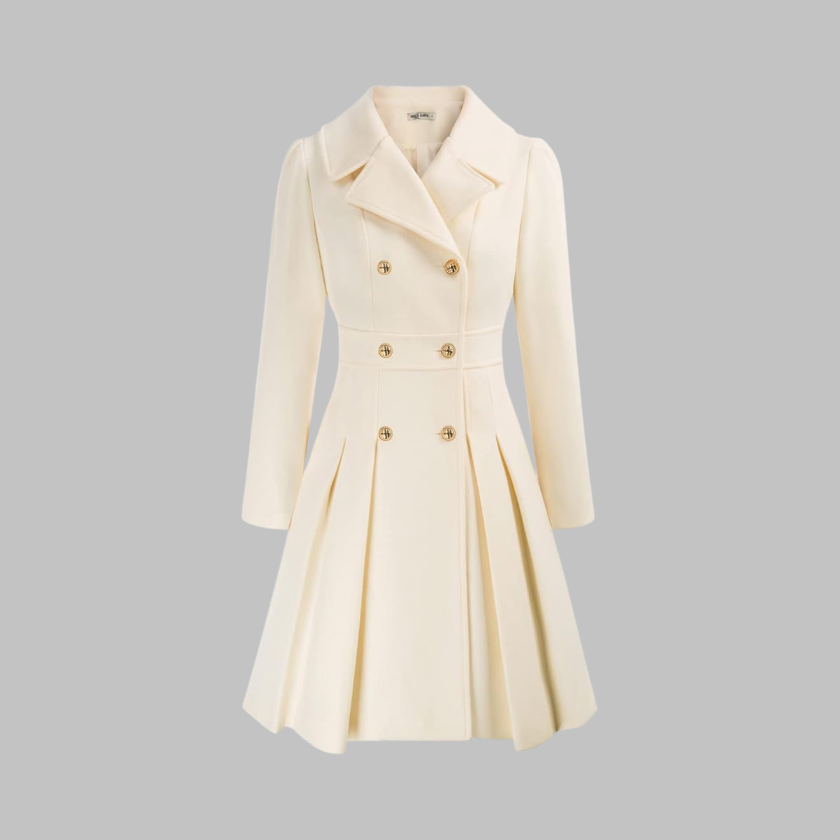 Dami | Women's Classy Double Button Long Sleeve Coat