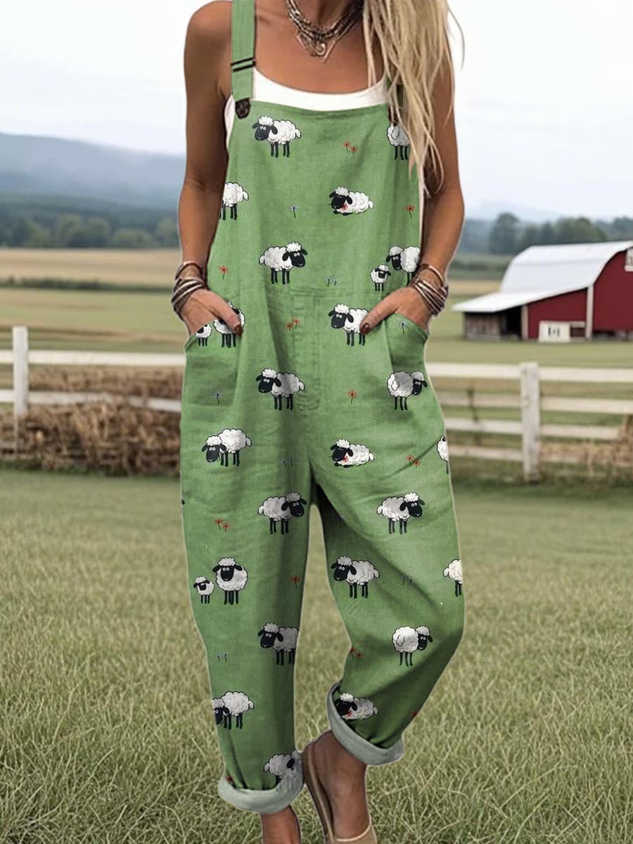 Whimsical Sheep| Dungarees
