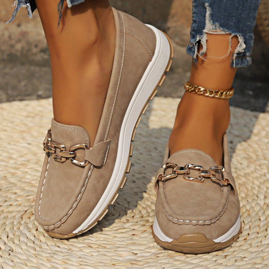 Chloe - Orthopedic Flat Buckle Loafers