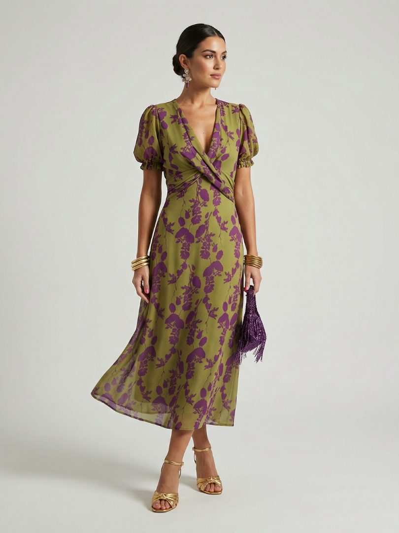 Virel | Easygoing Floral Midi Dress