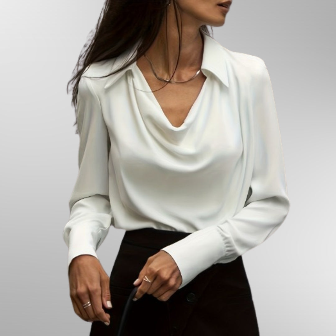 Violet | Women's Elegant Satin Blouse