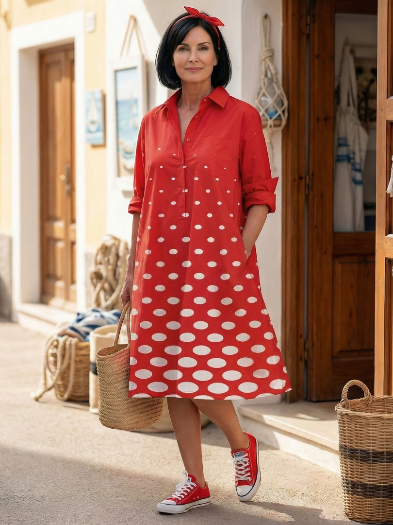 Wrenley | Bright Day Dot Dress