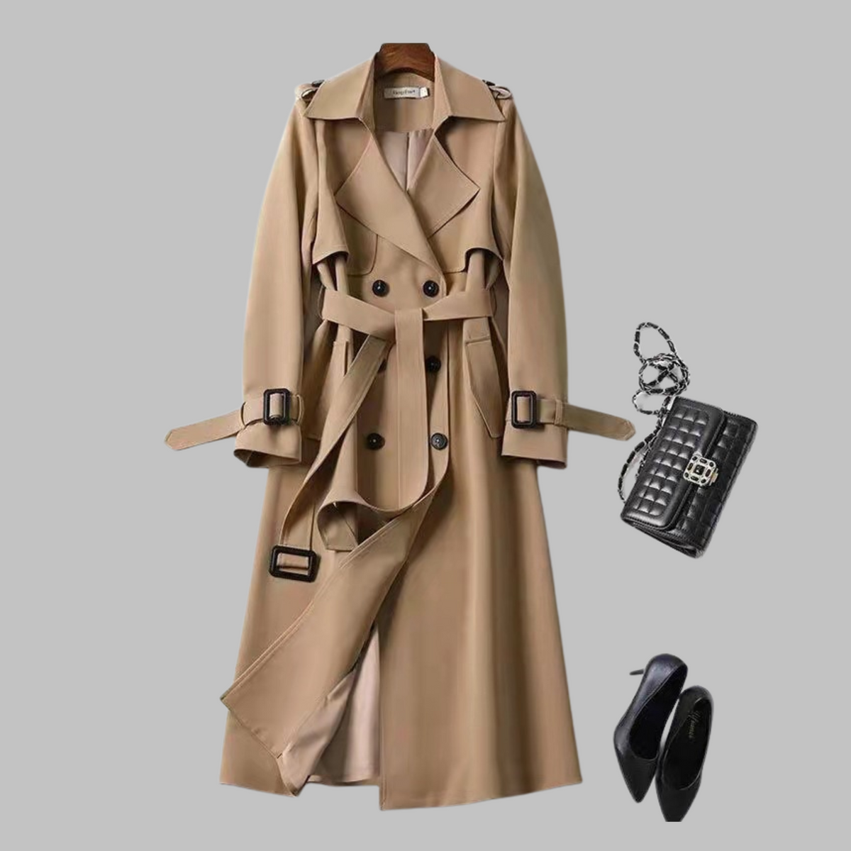 Tia | Women's Elegant Knee-Length Loose Fit Coat