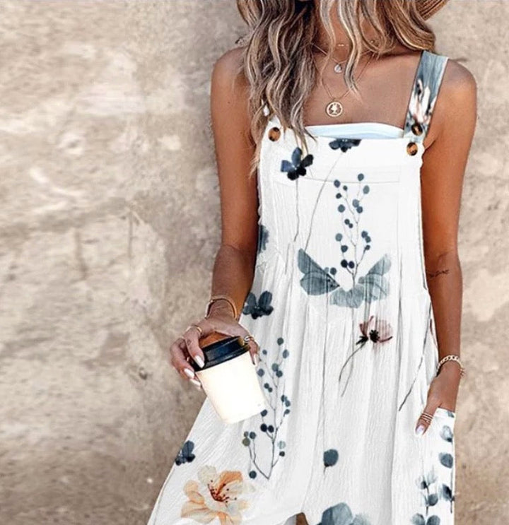 Fiona Floral | Dungarees