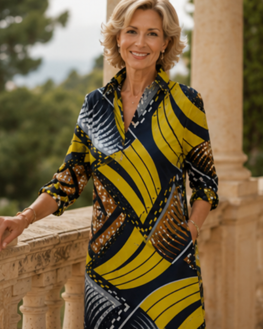 Viviana | Mediterranean Glow Dress