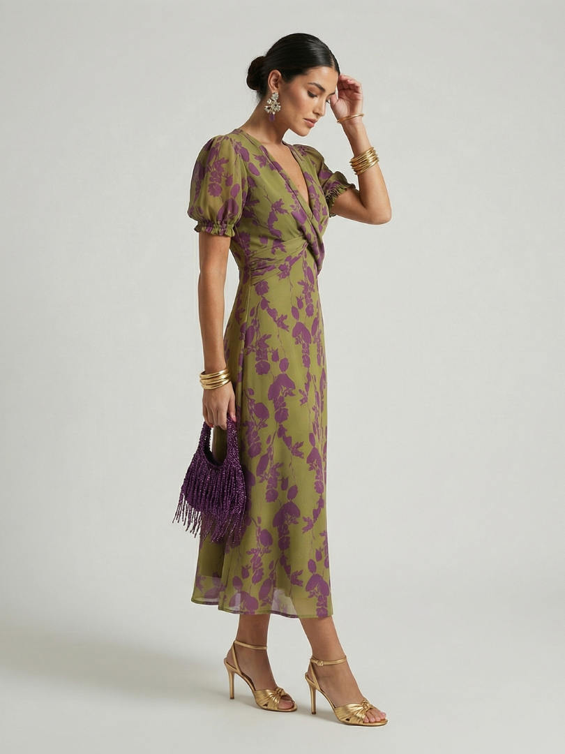 Virel | Easygoing Floral Midi Dress