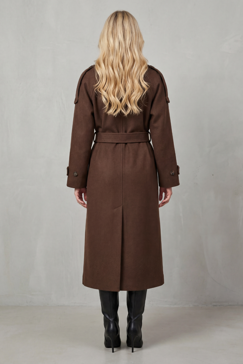 Maubéry | Women's Oversized Structure Wool Trench Coat