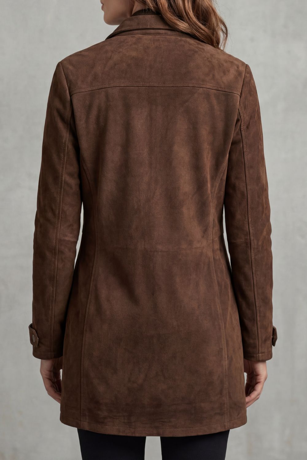 Bellavue | Women's Tailored Suede Finish Longline Coat
