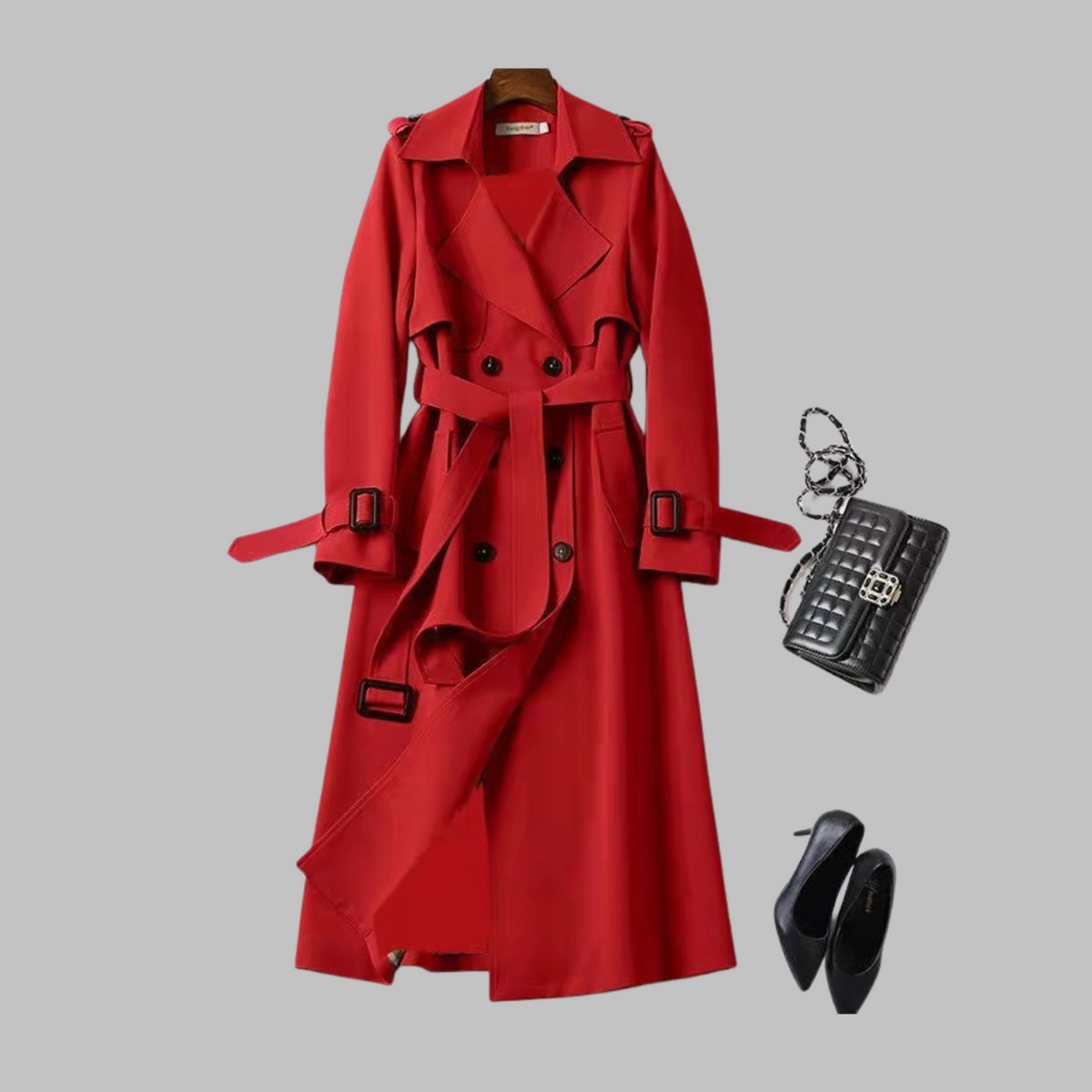 Tia | Women's Elegant Knee-Length Loose Fit Coat