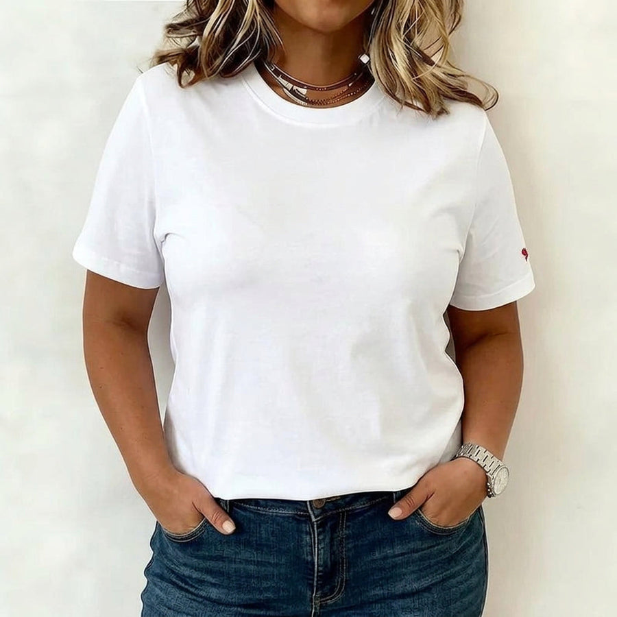 Mila | Casual Solid Color T-Shirt
