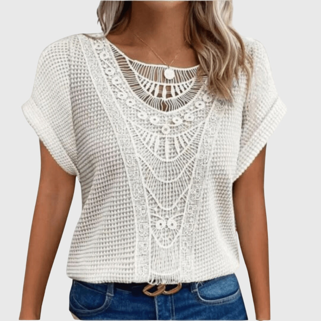 Pearl | Women's Elegant Ibiza Style Blouse