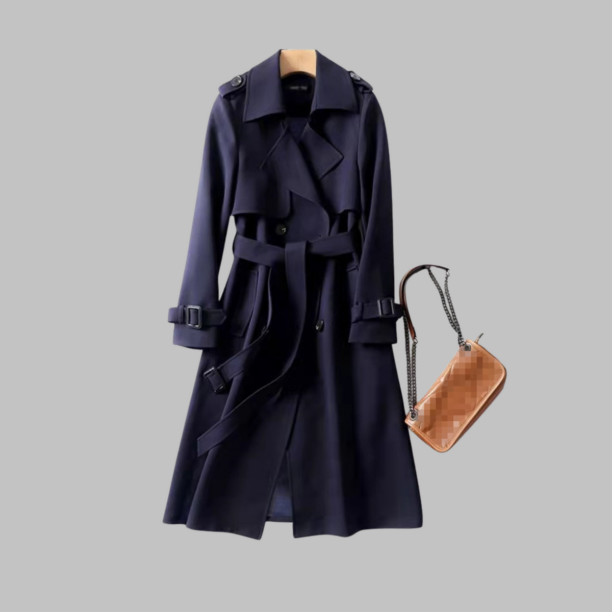 Tia | Women's Elegant Knee-Length Loose Fit Coat