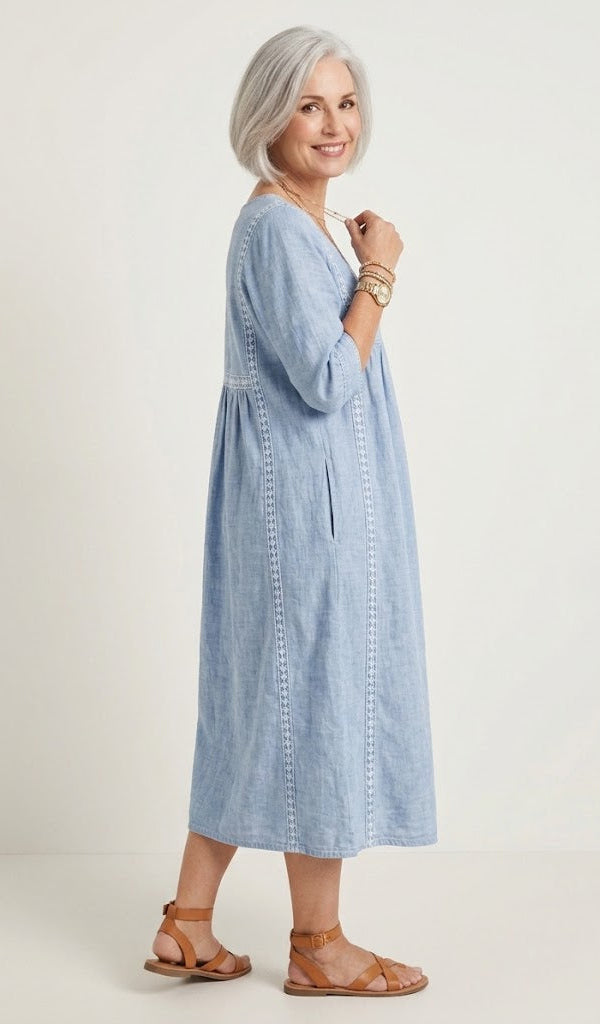 Juliette I Elegant A-Line Maxi Dress