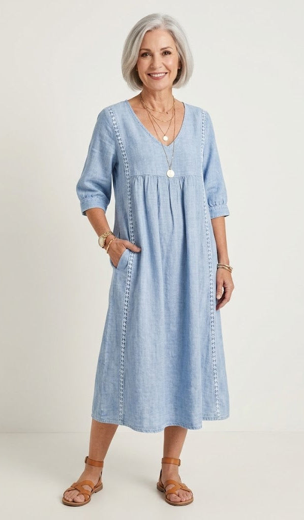 Juliette I Elegant A-Line Maxi Dress