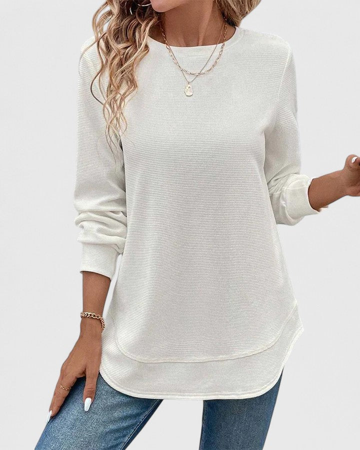 Nadyalyn | Women's Elegant O-Neck Long Sleeve