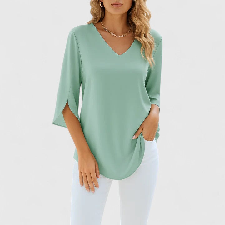 Violetta | Women's Sophisticated V-Neck Blouse