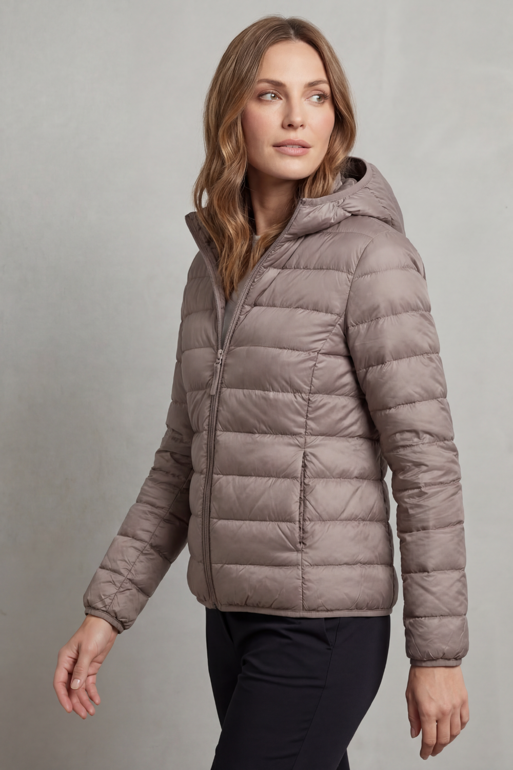 Aela | Women's Ultra Light Packable Hooded Puffer Jacket