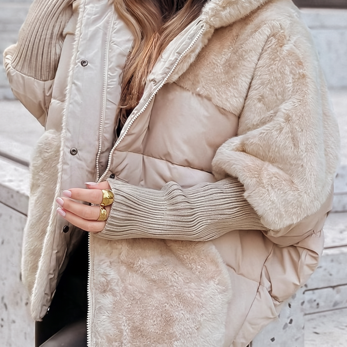 Amara | Women's Plush Hooded Coat