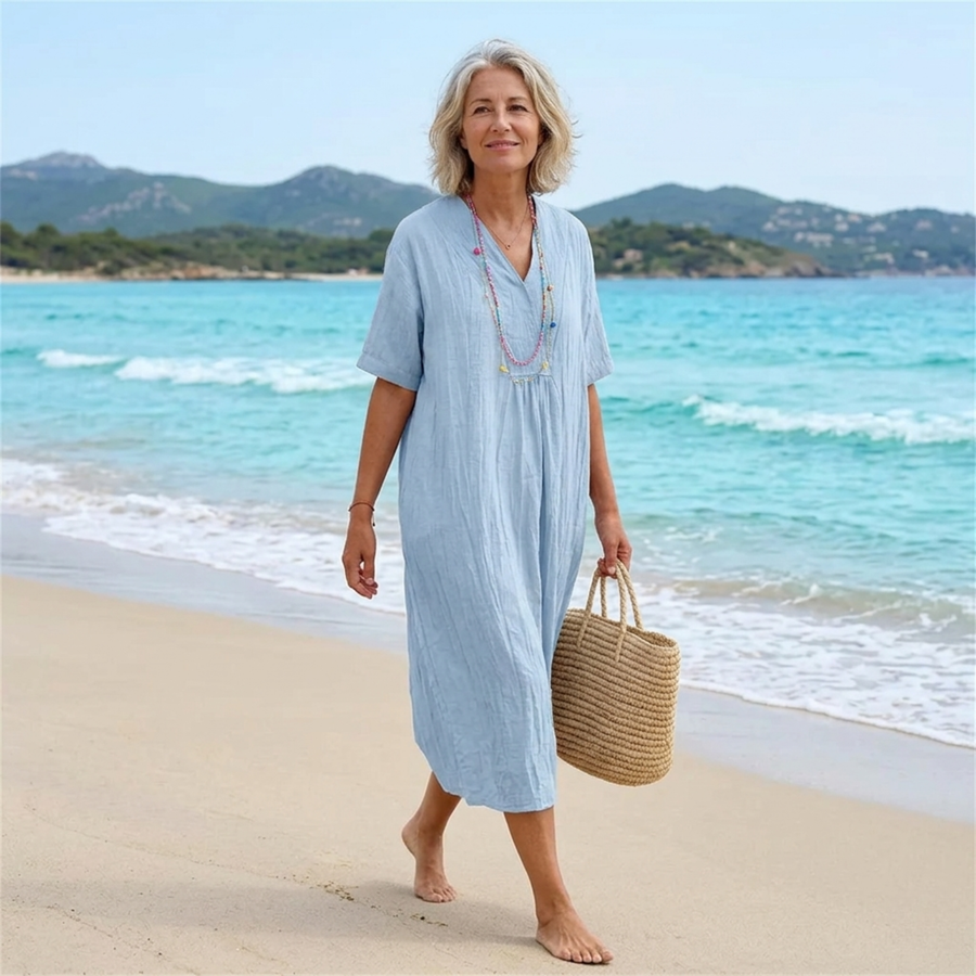Silvana™ | Effortlessly Chic Textured Maxi Dress