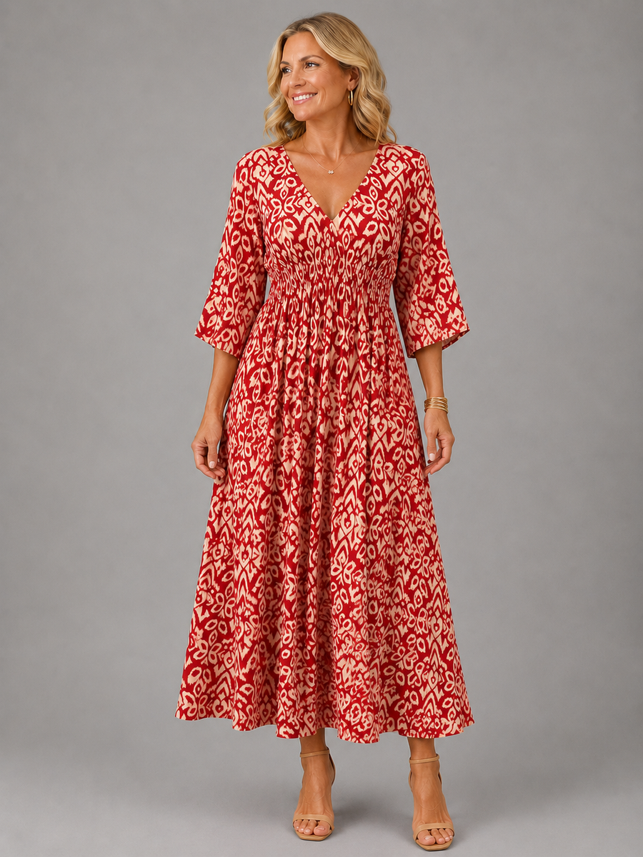 Althea™ | Boho Chic Midi Dress