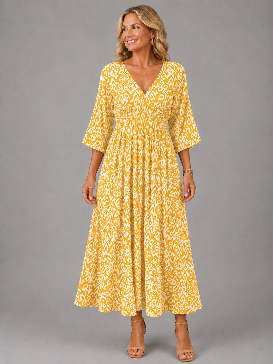 Althea™ | Boho Chic Midi Dress