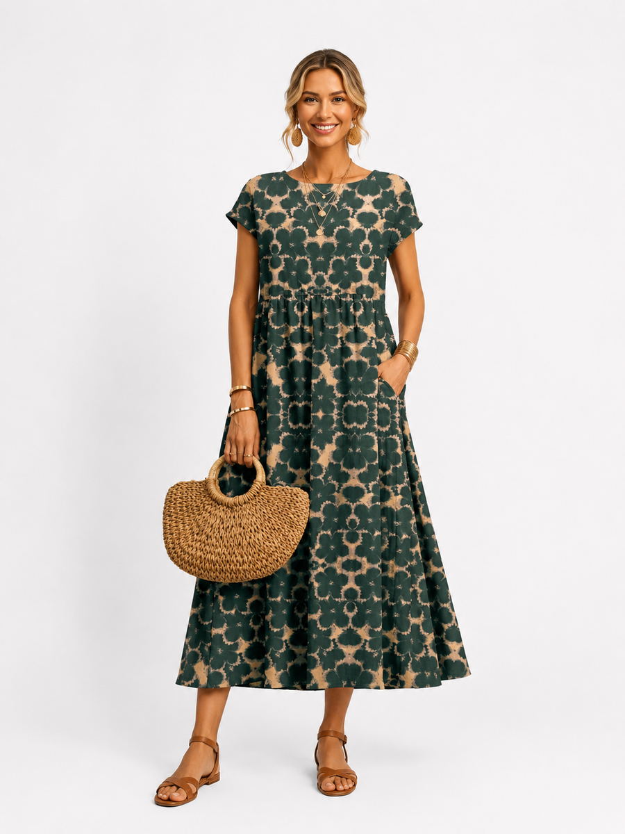 Florene | Summer Dress with Short Sleeves