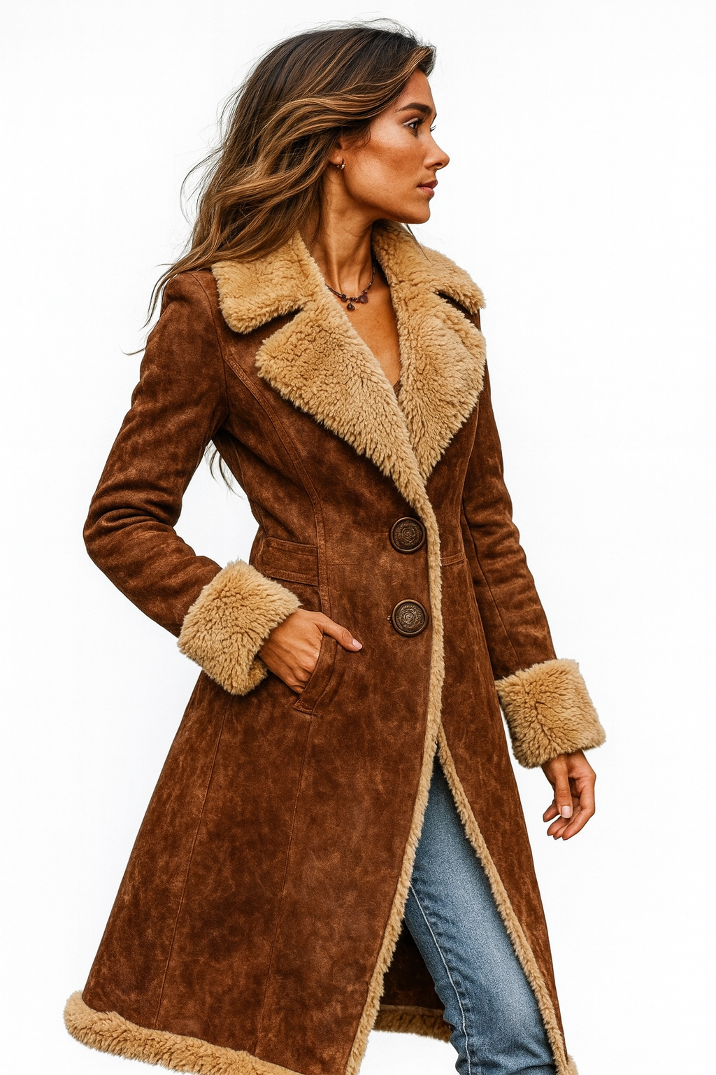 Izzie – Vintage Inspired Long Coat