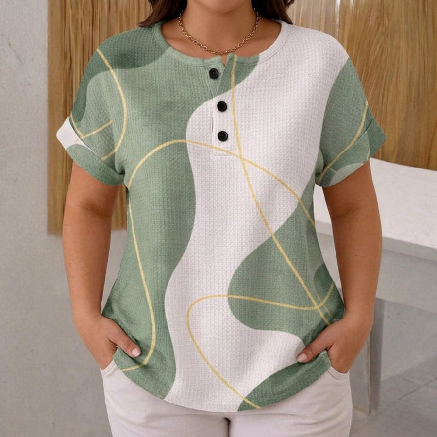 Abigail | Casual Color Block Blouse