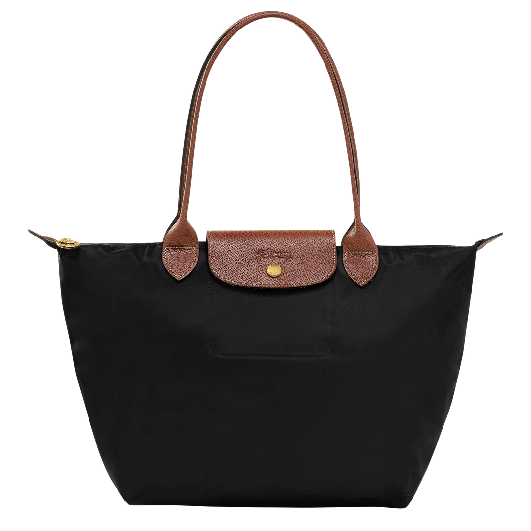 Compact Black Foldable Shopping Bag