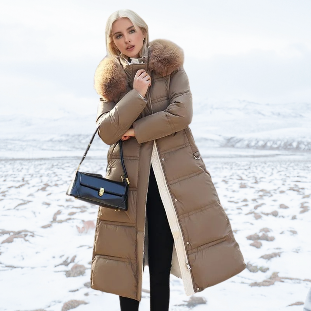 Lucia | Women's Designer Winter Parka with Fur Hood
