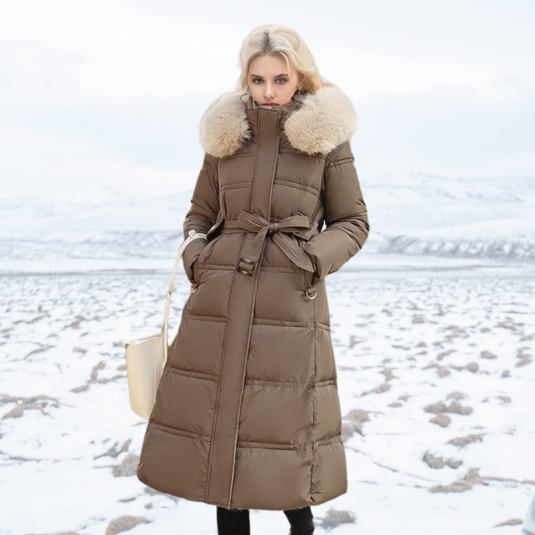 Lucia | Women's Designer Winter Parka with Fur Hood