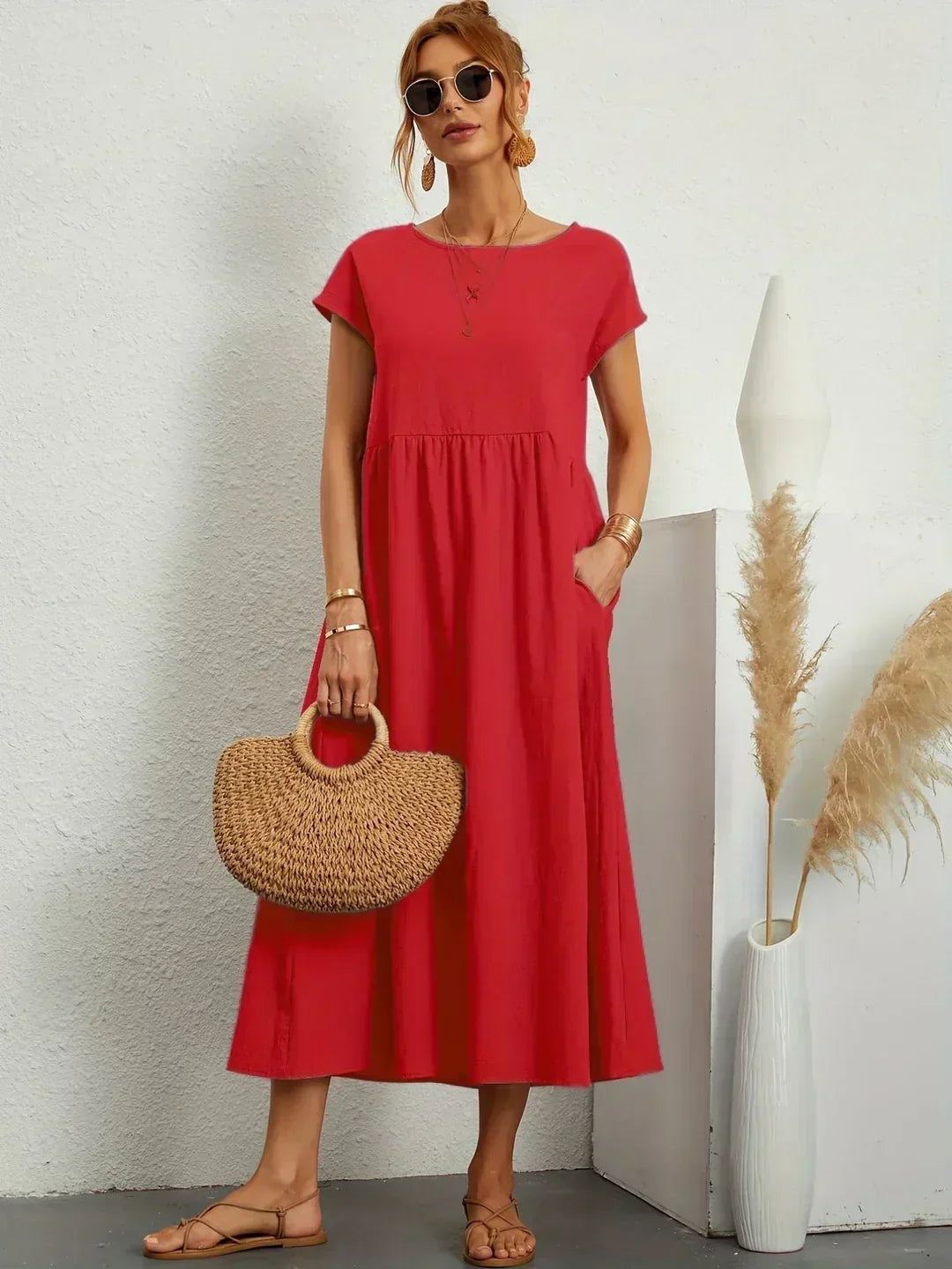 Ursina™ | Elegant Midi Dress