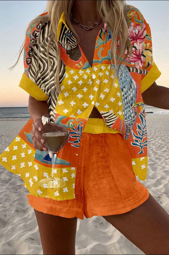 Olivia™ | Colourful Linen Co-Ord