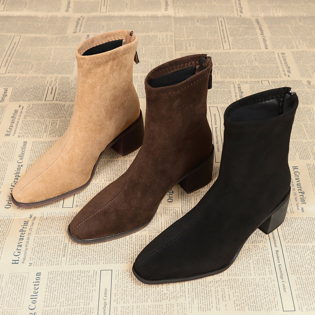 Giuliana | Botines Elegantes en Ante