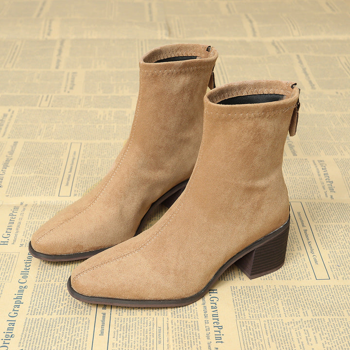 Giuliana | Botines Elegantes en Ante