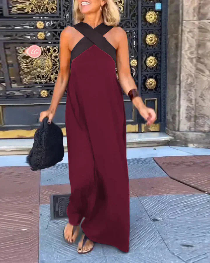 Quirine™ | Elegant Wrap-Front Maxi Dress