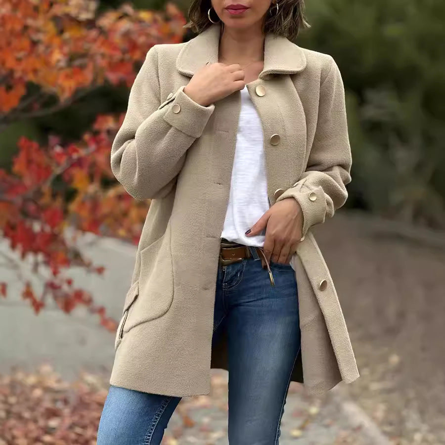 Mariah – Classic Oversized Buttoned Coat