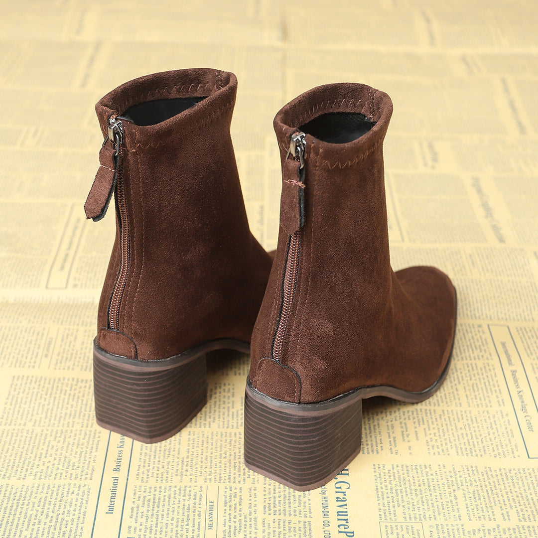 Giuliana | Botines Elegantes en Ante
