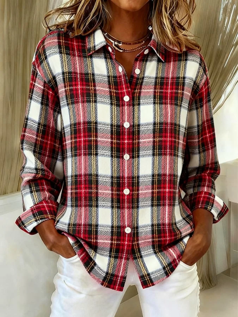 Mira | Women's Classic Checked Blouse