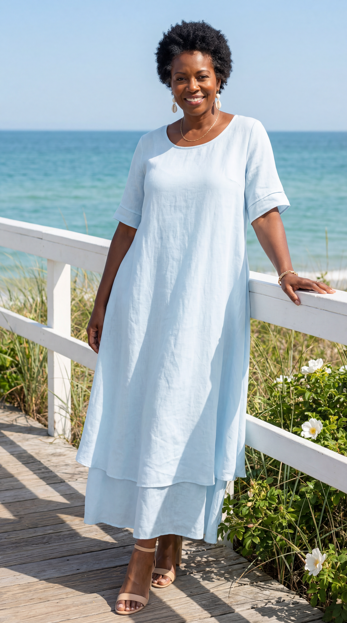 Aria Fluid Tiered Maxi Dress