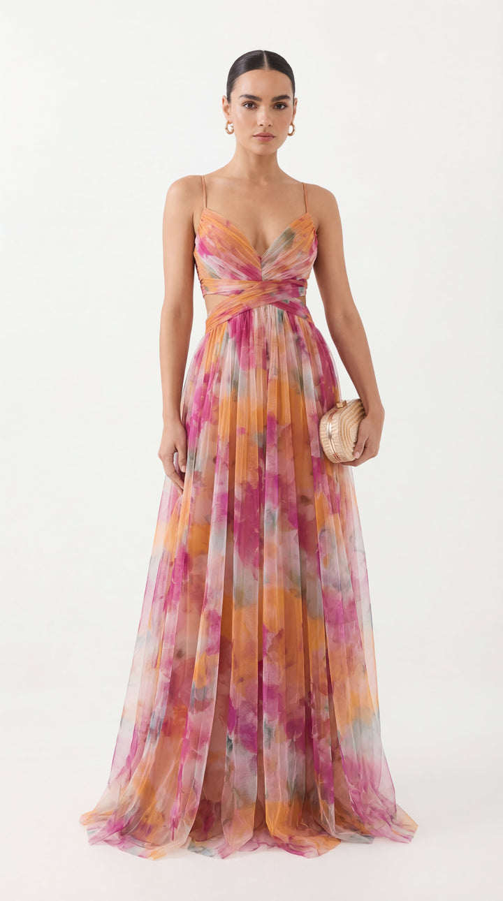 Giselle | Elegant Floral Maxi Dress
