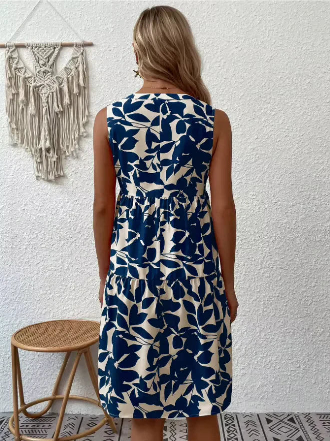 Jana™ Floral Print Sleeveless Dress