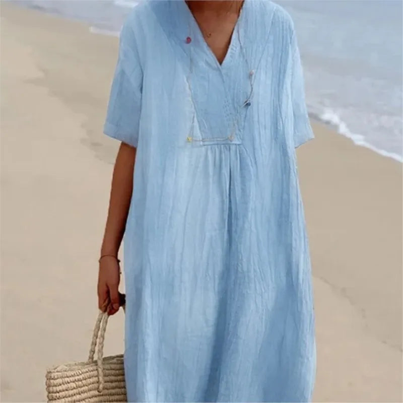 Silvana™ | Effortlessly Chic Textured Maxi Dress