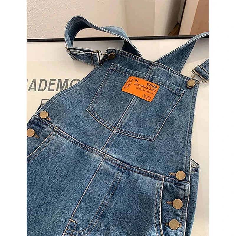 Harper | Timeless Straight-Leg Denim Bib Overalls