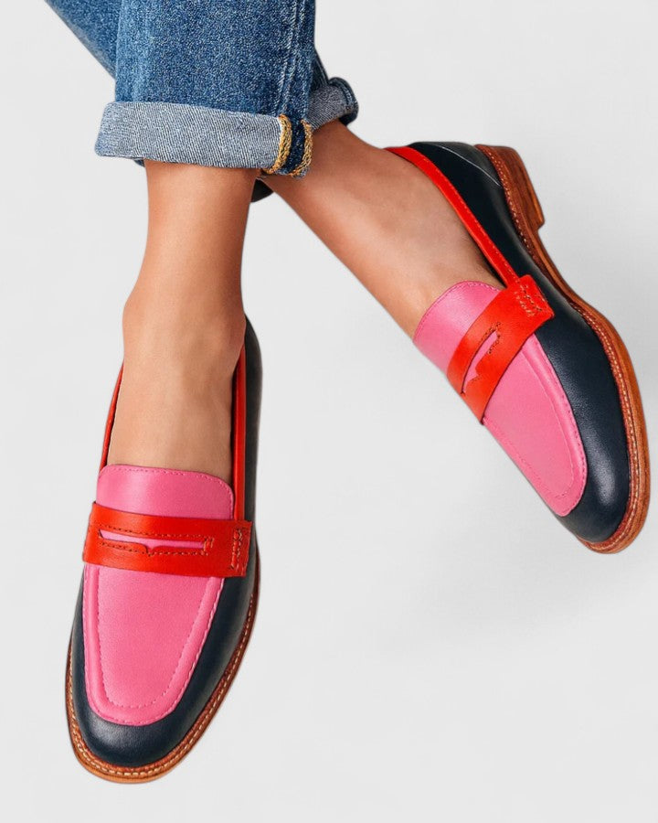Angie | Elegant Pink Loafers