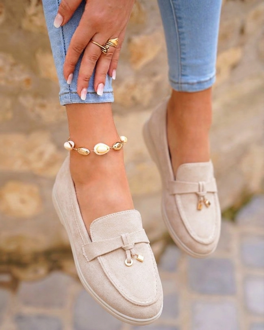 Suzie | Walkers Beige Loafer