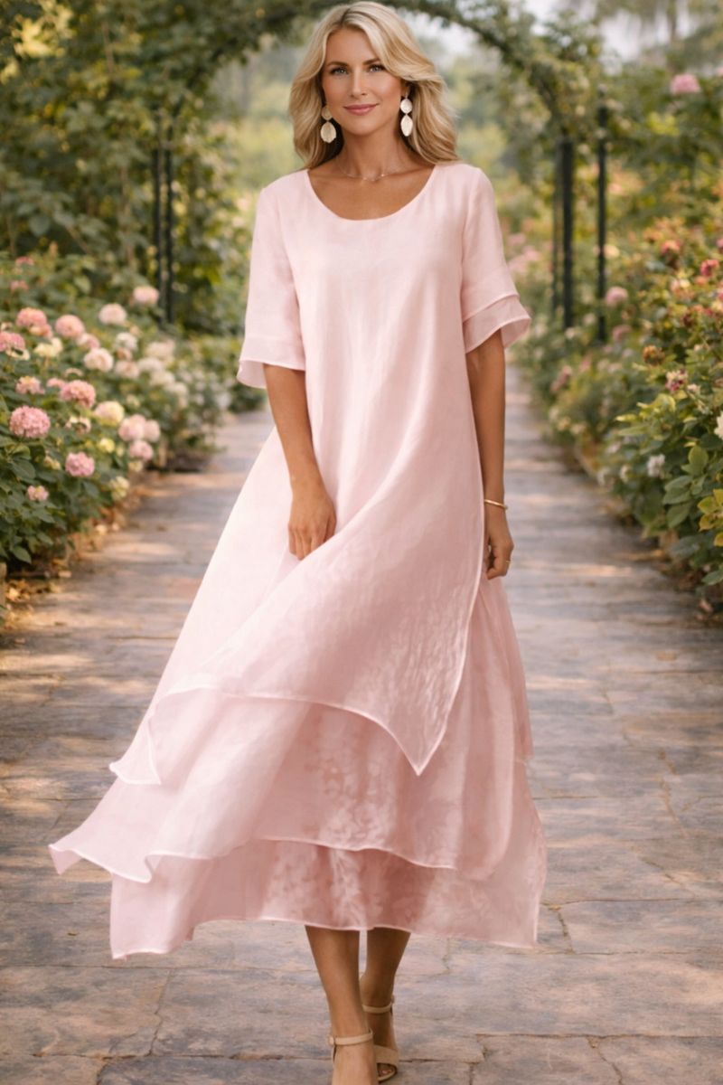 Esperanza | Elegant Silhouette Long Flowing Dress
