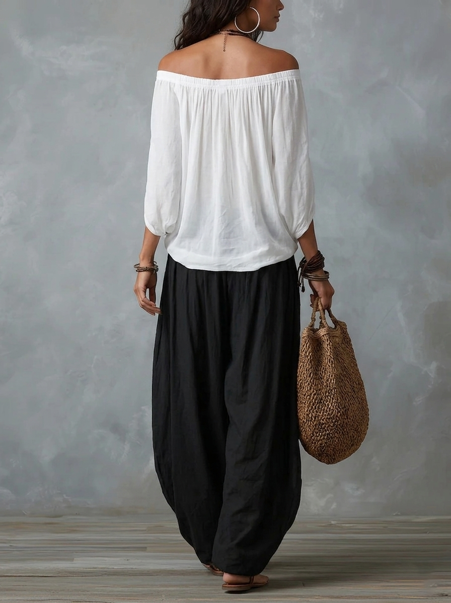 Tiziana | Bohemian Ensemble with Balloon Pants